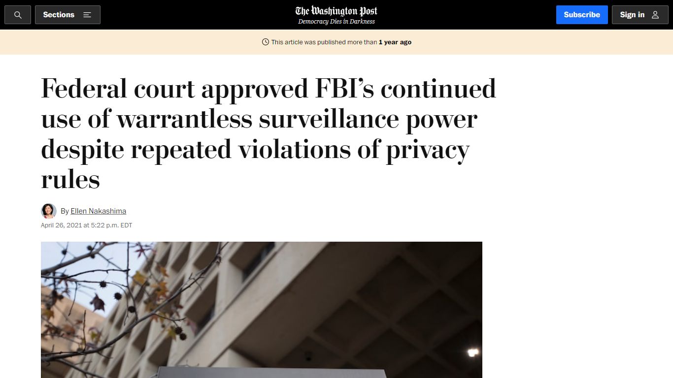 Federal court approved FBI’s continued use of ... - Washington Post