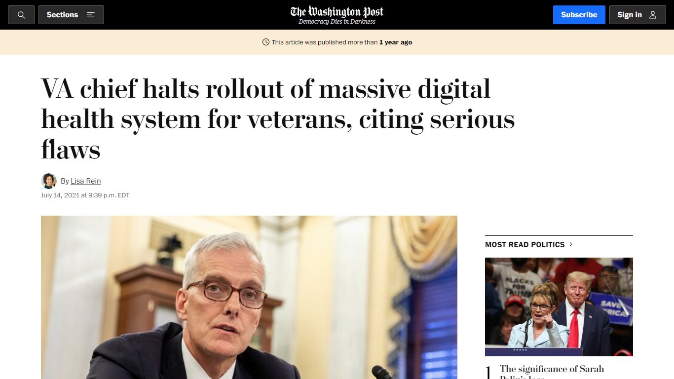 Multi-billion-dollar records system for veterans ... - Washington Post